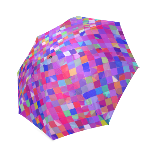 Colorful squares Foldable Umbrella (Model U01)