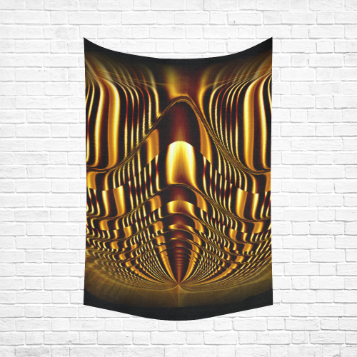 Golden Light Cup Cotton Linen Wall Tapestry 60"x 90"