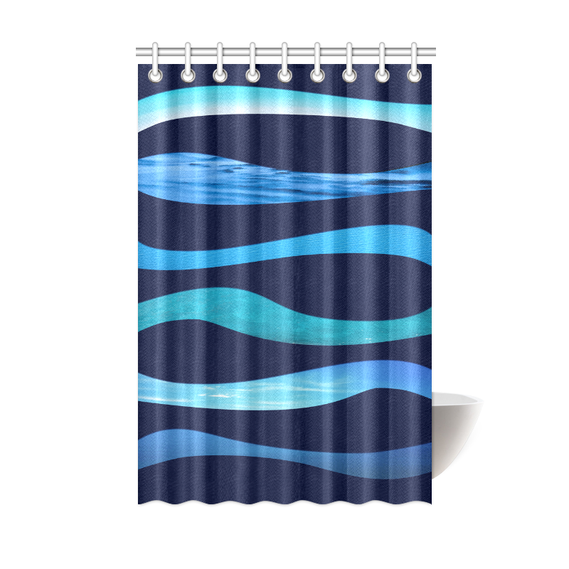 ocean blue Shower Curtain 48"x72"