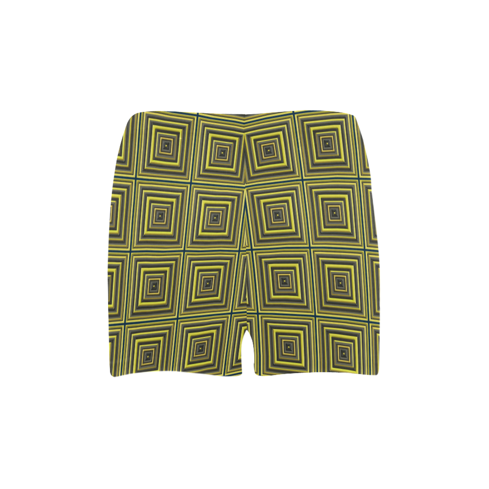 Square Tiles Briseis Skinny Shorts (Model L04)