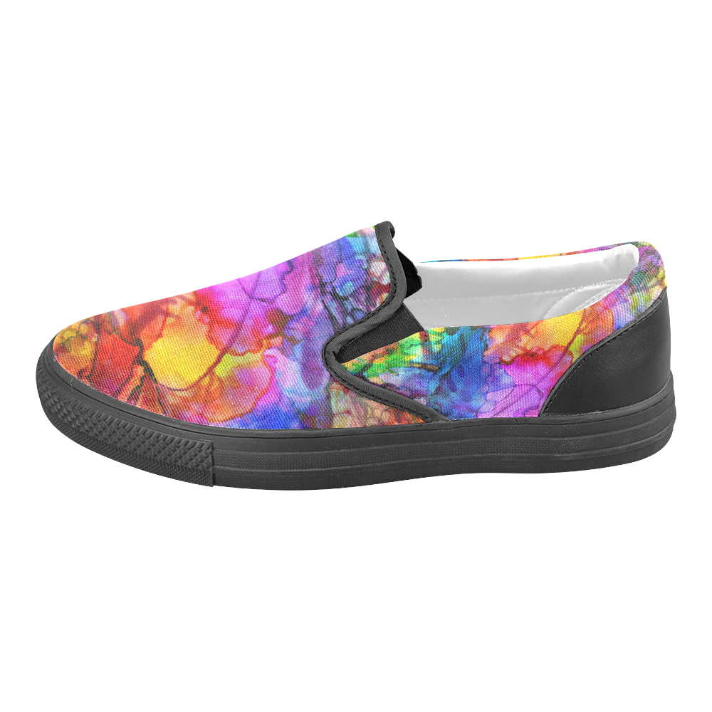 Color Chaos Women's Unusual Slip-on Canvas Shoes (Model 019)
