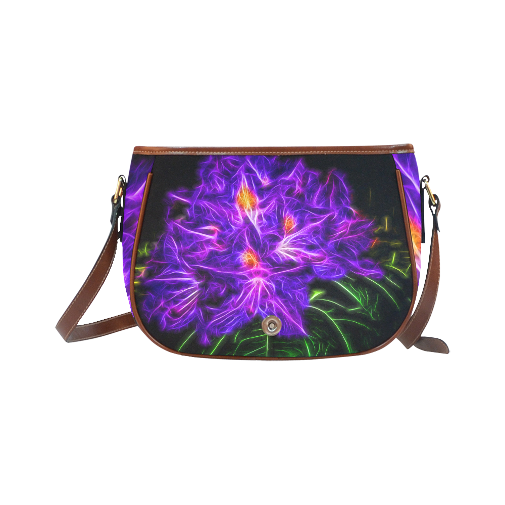 Rhododendron Topaz Saddle Bag/Small (Model 1649) Full Customization