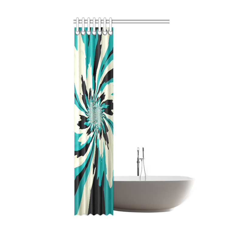 Teal Splash Shower Curtain Shower Curtain 36"x72"