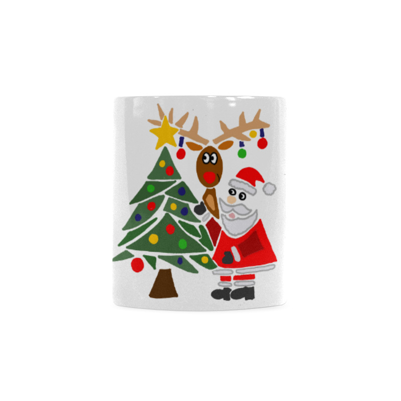 Funny Christmas Abstract Art White Mug(11OZ)