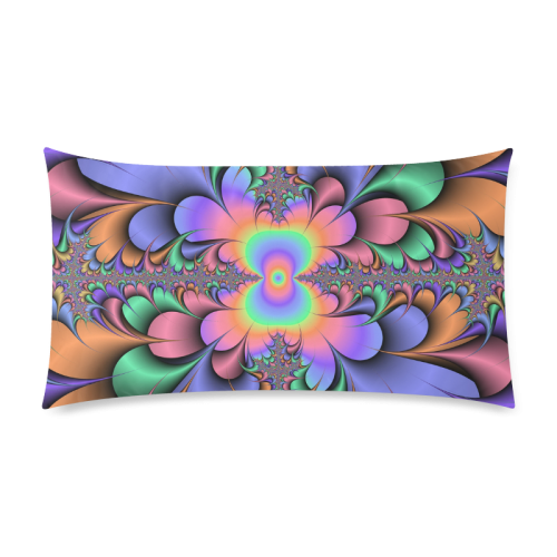 Peacock Feathers by Martina Webster Custom Rectangle Pillow Case 20"x36" (one side)