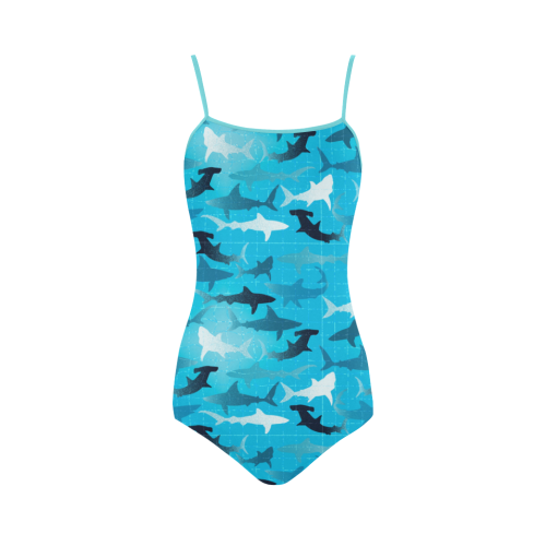 sharks! Strap Swimsuit ( Model S05)