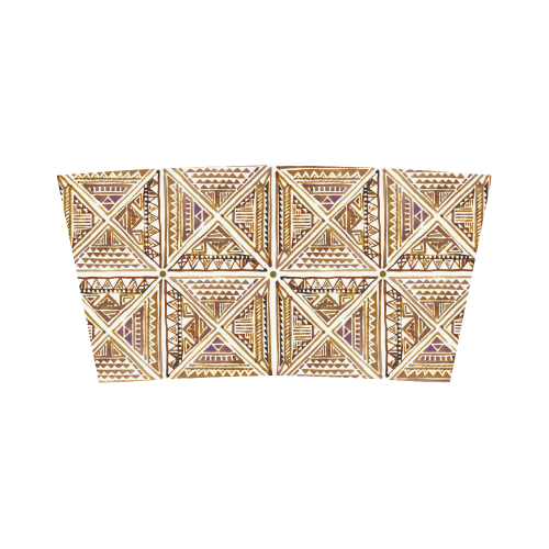 Folklore TRIANGLES pattern brown Bandeau Top