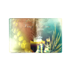 Christmas design with gifts Men's Leather Wallet (Model 1612)