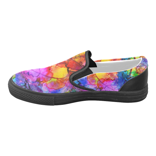Color Chaos Women's Unusual Slip-on Canvas Shoes (Model 019)