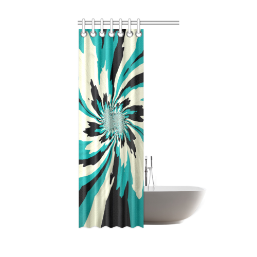 Teal Splash Shower Curtain Shower Curtain 36"x72"