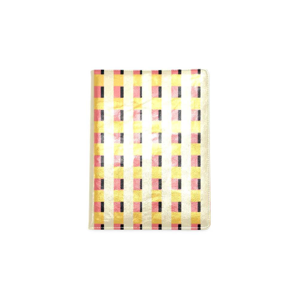 Yellow Cheque Weave Custom NoteBook B5