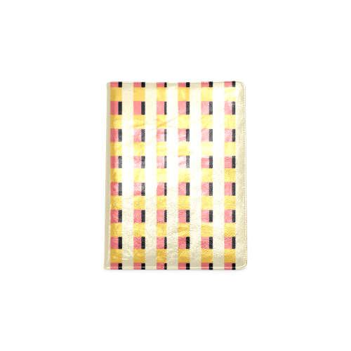 Yellow Cheque Weave Custom NoteBook B5