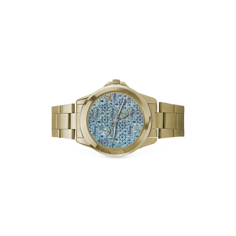 Vintage - Ahoy Time for sailors Custom Gilt Watch(Model 101)