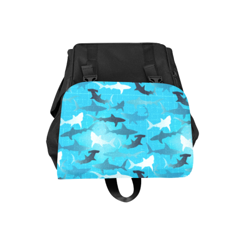sharks! Casual Shoulders Backpack (Model 1623)