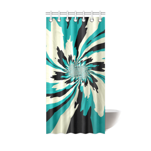 Teal Splash Shower Curtain Shower Curtain 36"x72"