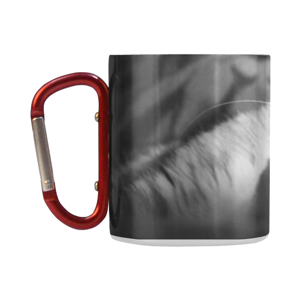 "Classic Cat in Black and White" Insulated Mug Classic Insulated Mug(10.3OZ)