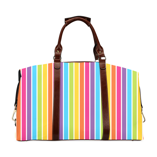 rainbow stripes Classic Travel Bag (Model 1643)