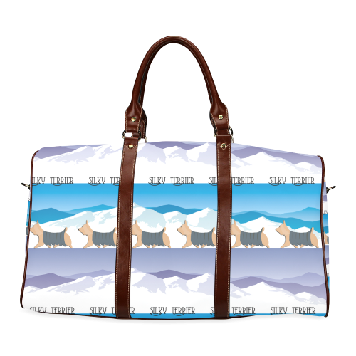 Silky Terrier Rockin The Rockies Waterproof Travel Bag/Small (Model 1639)