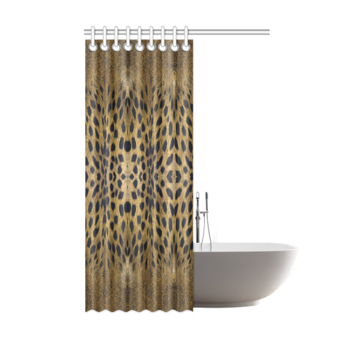 Leopard Texture Pattern Shower Curtain 48"x72"