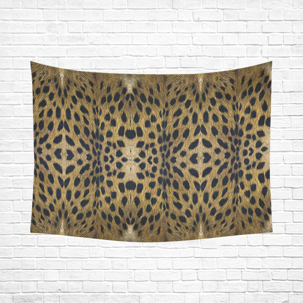 Leopard Texture Pattern Cotton Linen Wall Tapestry 80"x 60"