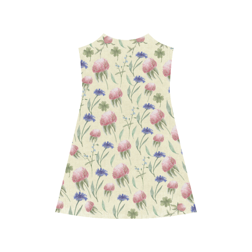 Field of wild flowers Alcestis Slip Dress (Model D05)