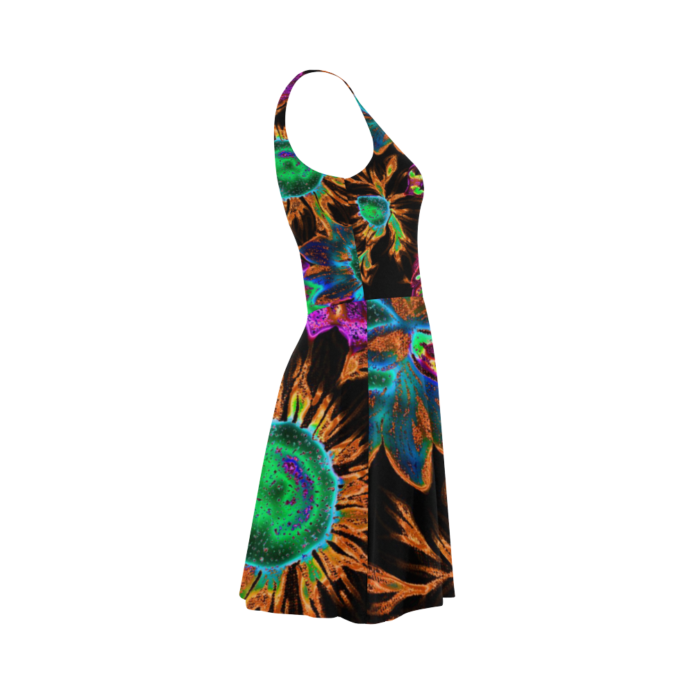 amazing neon floral 4 Atalanta Sundress (Model D04)