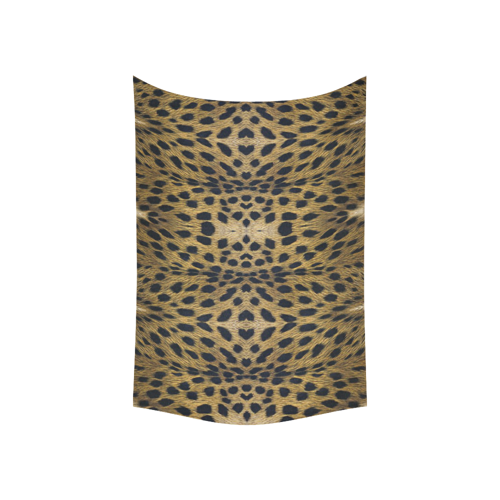 Leopard Texture Pattern Cotton Linen Wall Tapestry 60"x 40"