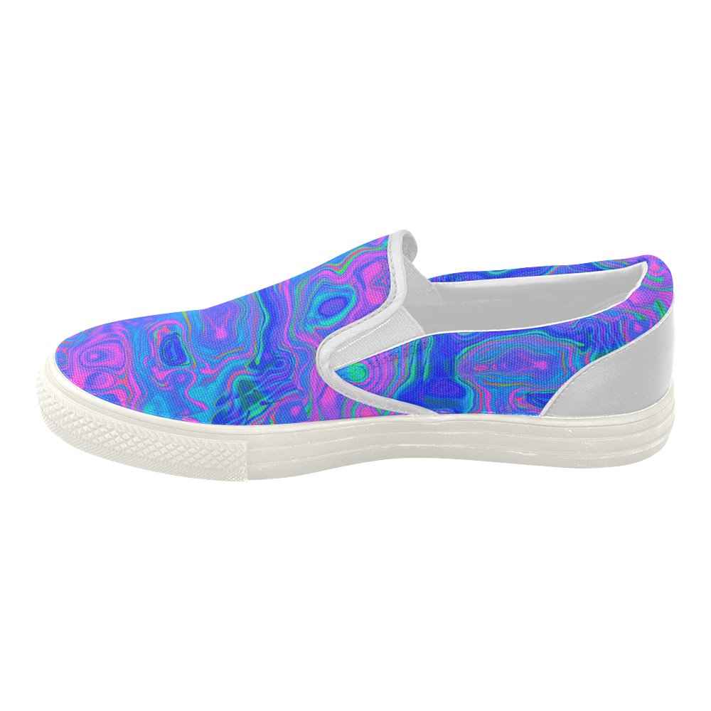 Psyche Me Out Women's Slip-on Canvas Shoes (Model 019)