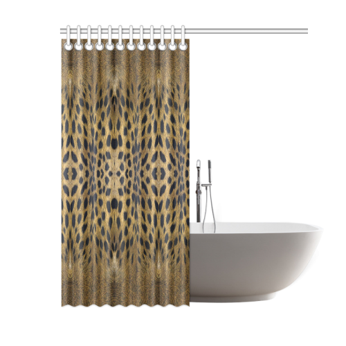 Leopard Texture Pattern Shower Curtain 60"x72"