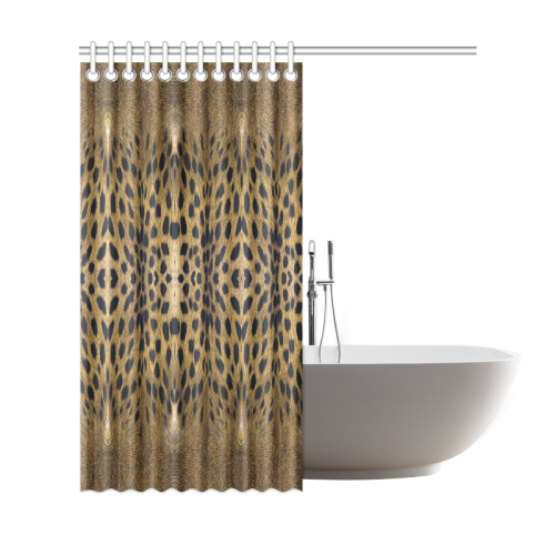 Leopard Texture Pattern Shower Curtain 69"x72"