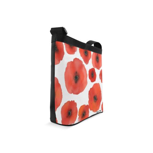 Red Poppies. Inspired by the Magic Island of Gotland. Crossbody Bags (Model 1613)
