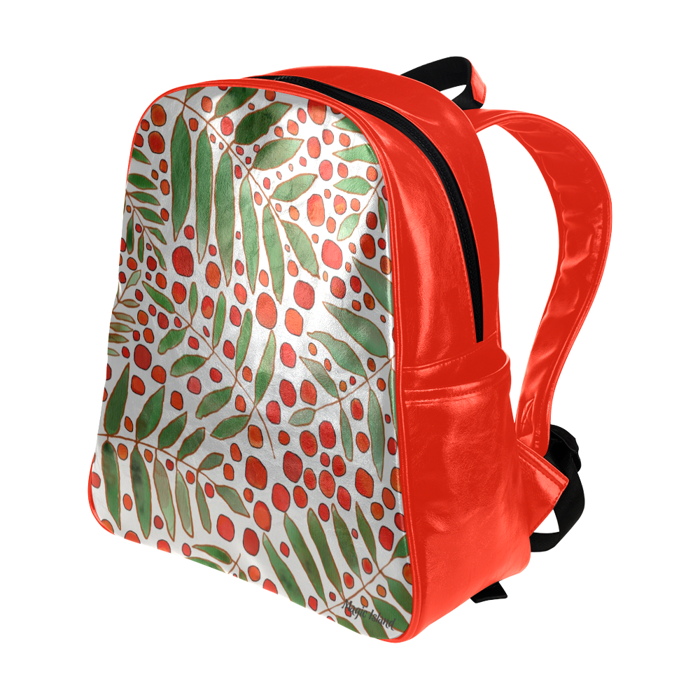 Rowanberry. Inspired by the Magic Island of Gotland. Multi-Pockets Backpack (Model 1636)