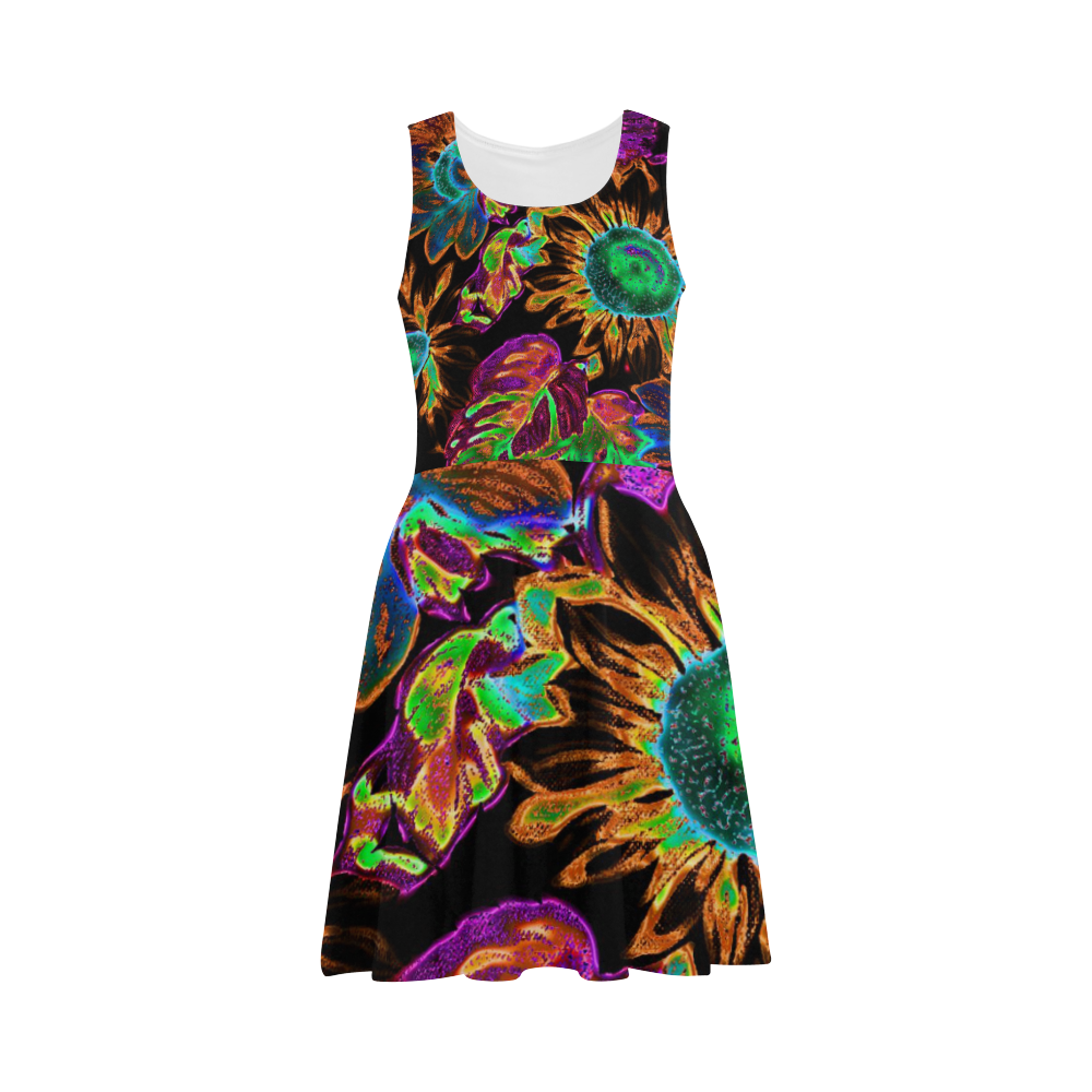 amazing neon floral 4 Atalanta Sundress (Model D04)