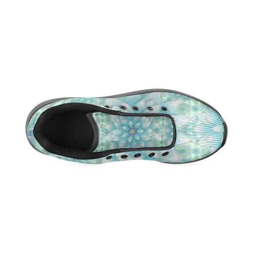 Turquoise Happy Lotus Women’s Running Shoes (Model 020)