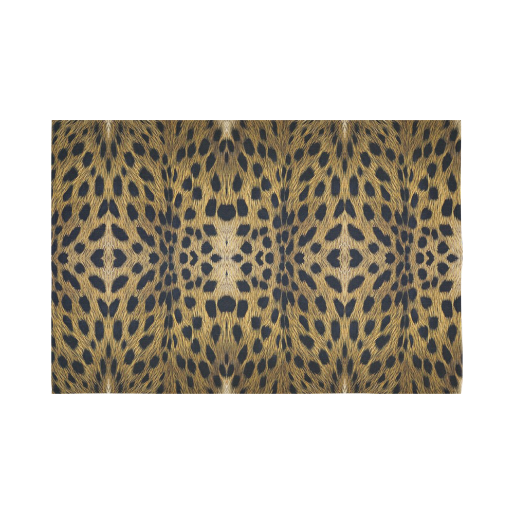 Leopard Texture Pattern Cotton Linen Wall Tapestry 90"x 60"