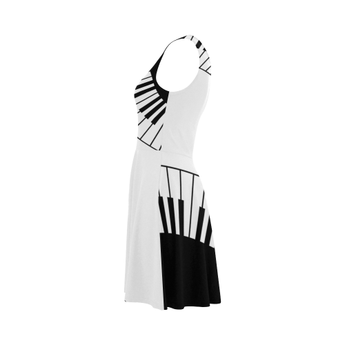 Black and White Music Keyboard by ArtformDesigns Atalanta Sundress (Model D04)
