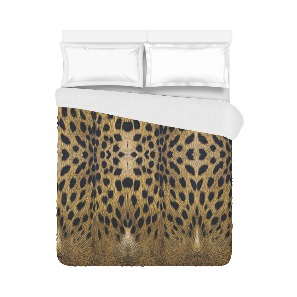 Leopard Texture Pattern Duvet Cover 86"x70" ( All-over-print)