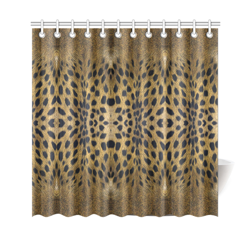 Leopard Texture Pattern Shower Curtain 69"x70"