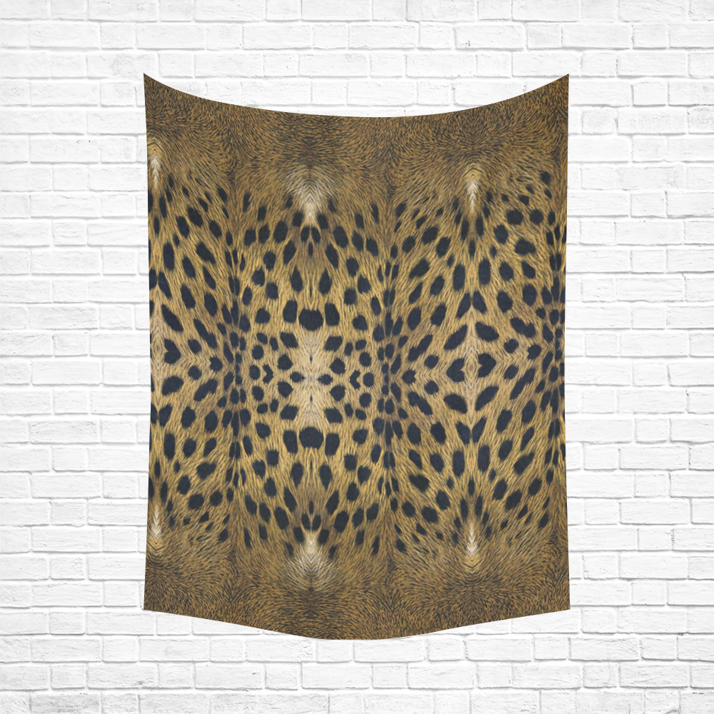 Leopard Texture Pattern Cotton Linen Wall Tapestry 60"x 80"