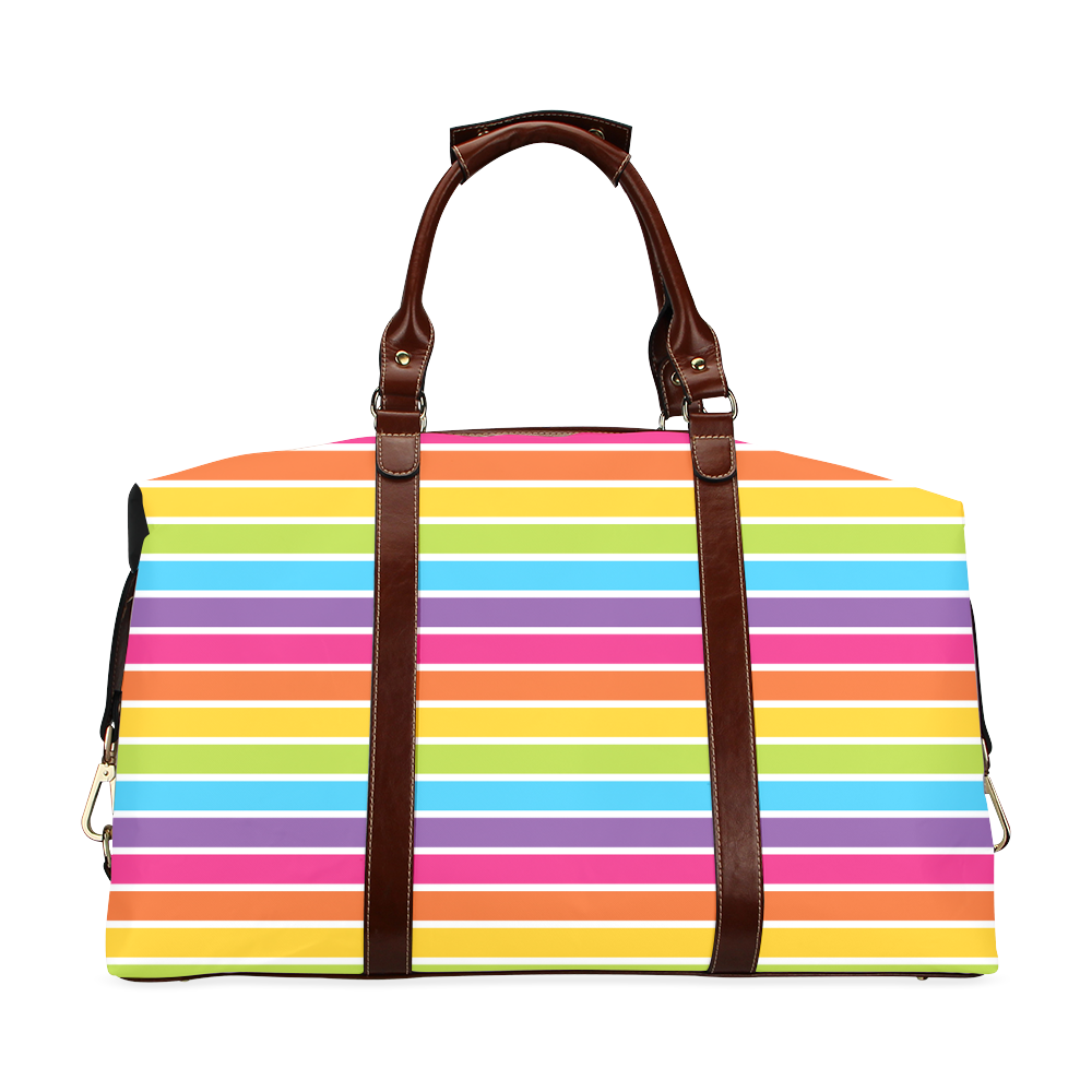 rainbow stripes Classic Travel Bag (Model 1643)