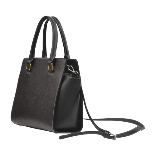 black Rivet Shoulder Handbag (Model 1645)