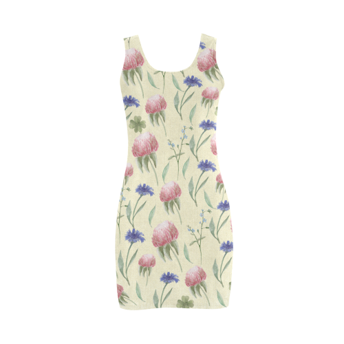 Field of wild flowers Medea Vest Dress (Model D06)
