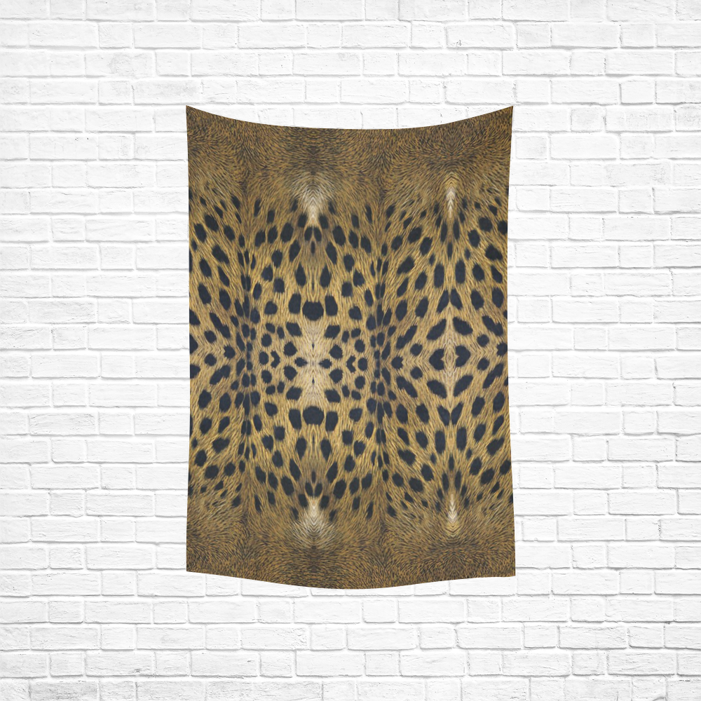 Leopard Texture Pattern Cotton Linen Wall Tapestry 40"x 60"