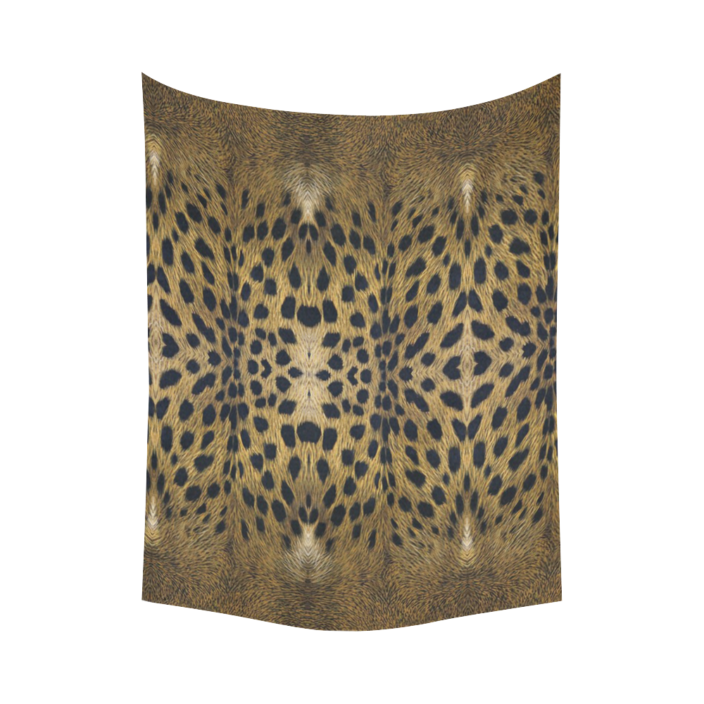 Leopard Texture Pattern Cotton Linen Wall Tapestry 60"x 80"