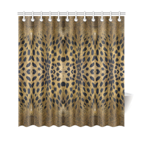 Leopard Texture Pattern Shower Curtain 69"x72"