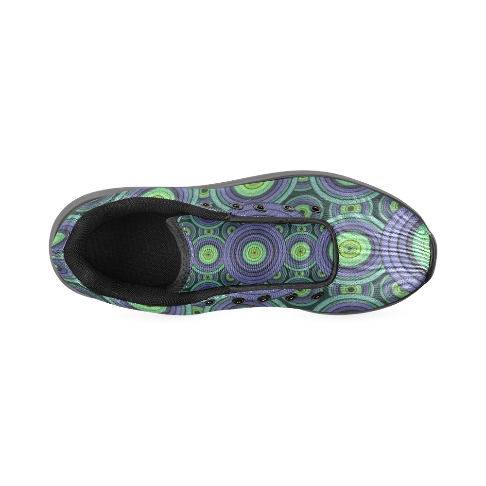 Green and Blue Stitched Men’s Running Shoes (Model 020)