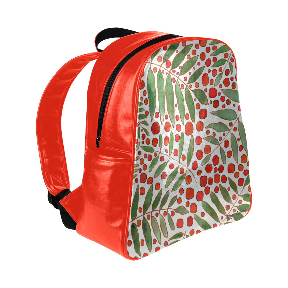 Rowanberry. Inspired by the Magic Island of Gotland. Multi-Pockets Backpack (Model 1636)