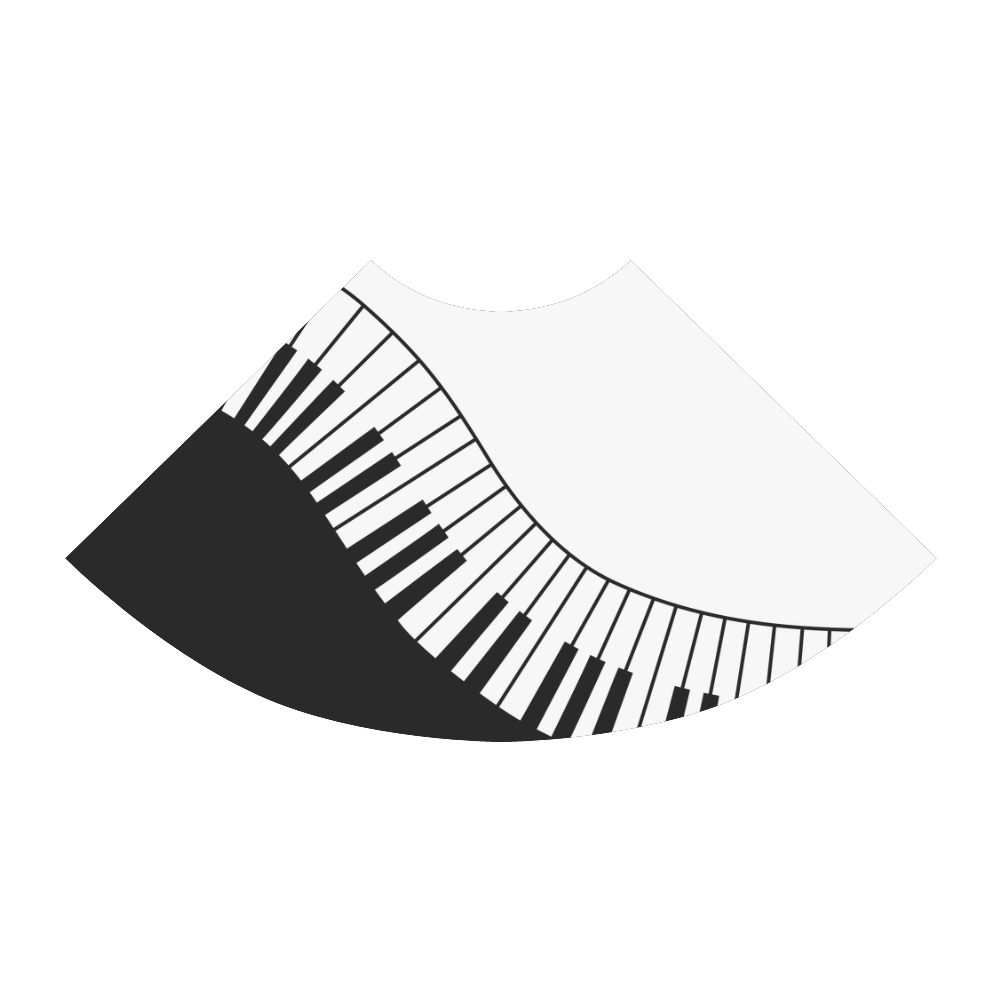 Black and White Music Keyboard by ArtformDesigns Atalanta Sundress (Model D04)