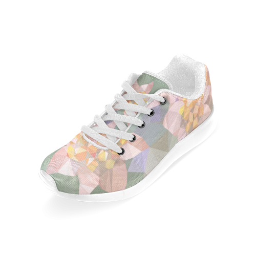 Low Poly Flowers Women’s Running Shoes (Model 020)