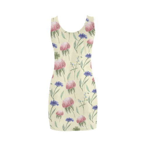 Field of wild flowers Medea Vest Dress (Model D06)